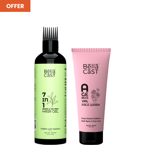 7in1 Hair Oil & Age Revival Facewash @350