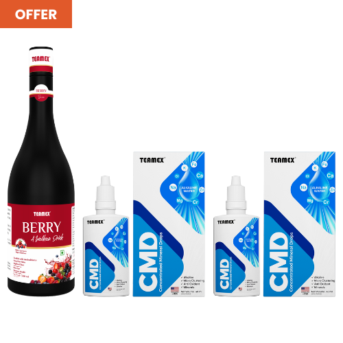 1 Berry Wellness Drink & 2 CMD Water Drops @1500